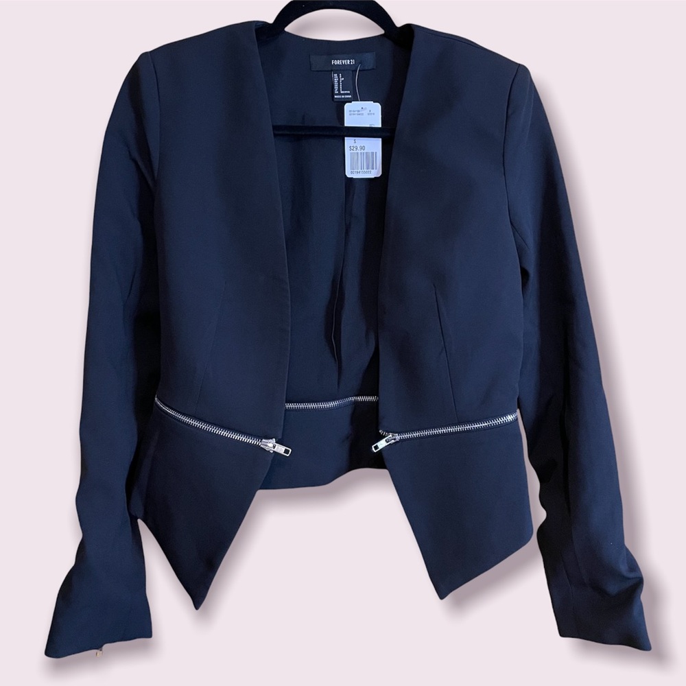 F21 Zipper Blazer